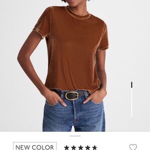 Madewell The Relaxed Tee in Velvet